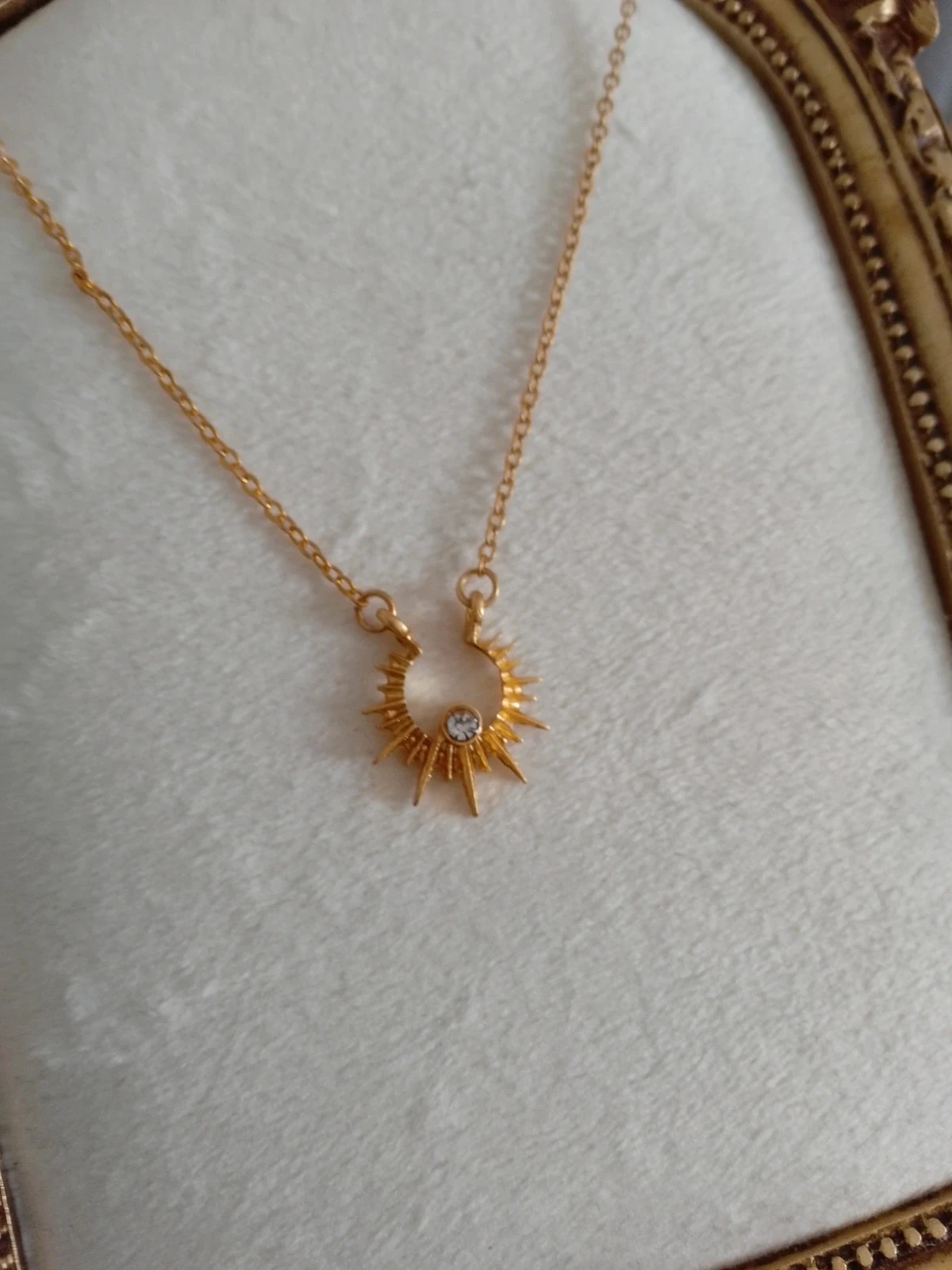 Collier soleil bohème zircon